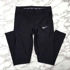 Nike Training Black Leggings Size Medium